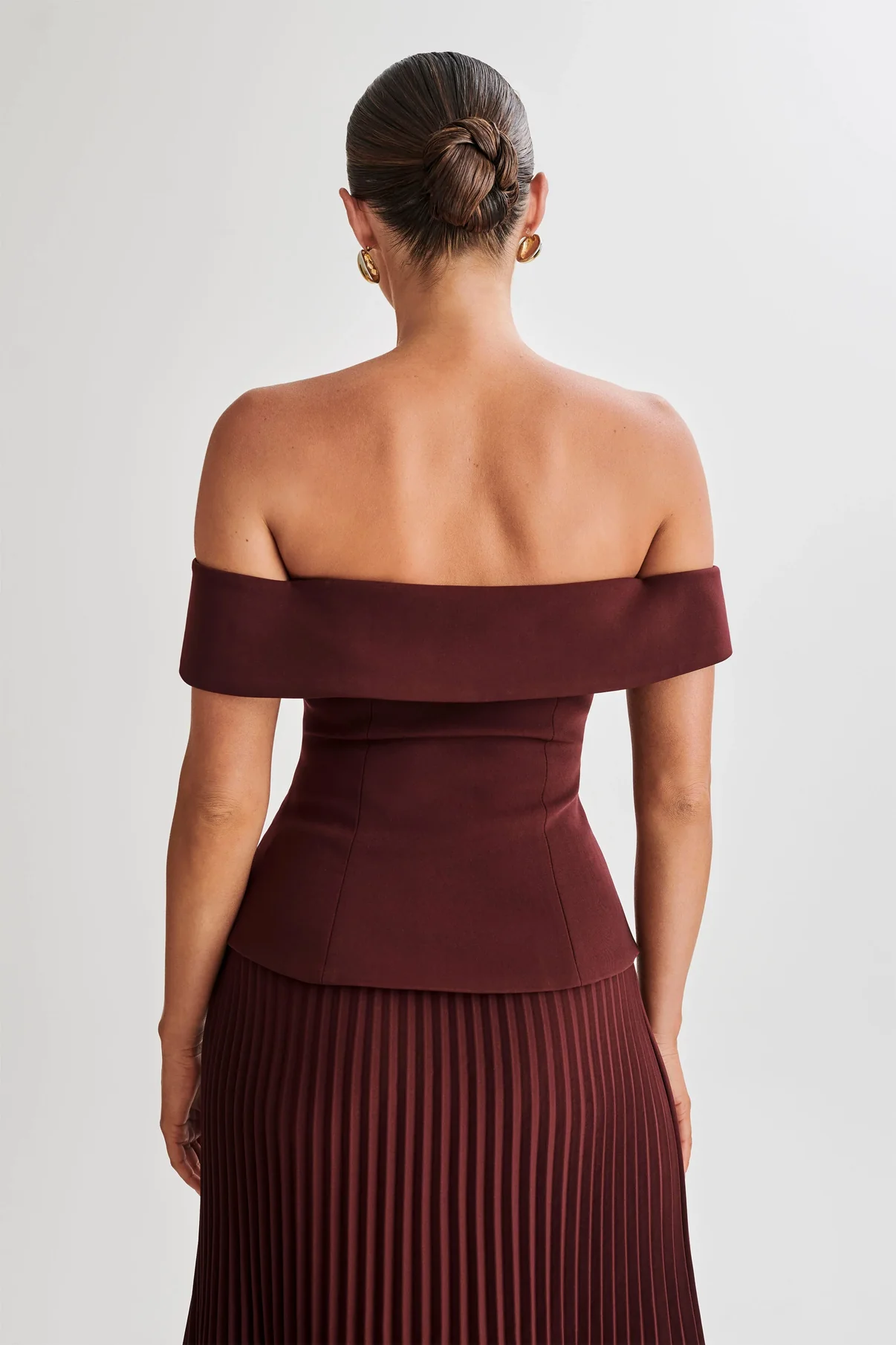 Double-Breasted Pleated Dress